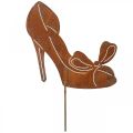 Floristik24 Moteriški batai kaip kištukas, sodo puošmena, princesiški batai su lanko patina H19,5cm