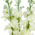 Floristik24 Delphinium White Dirbtinės Delphinium Silk Gėlės Dirbtinės gėlės 3vnt