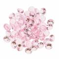 Floristik24 Dekoratyviniai akmenukai deimantas akrilas šviesiai rožinis Ø1.2cm 175g gimtadienio dekoravimui