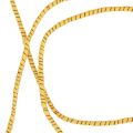 Floristik24 Vilnonis siūlas su viela veltinio virvele žėrutis geltona bronza Ø5mm 33m