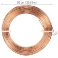 Aliuminio vielos ritinėlis rankdarbiams ir floristikai, 60 m, 500 g | Floristik24.lt
