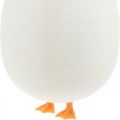 Floristik24 Dekoratyvinis kiaušinis su kojelėmis Velykinis kiaušinių kremas Juokingas Velykų papuošimas H13cm 4vnt