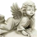 Floristik24 Deco angelas ant širdies su LED 16cm 19cm H14,5cm