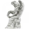 Kapo angelas su vainiku Sėdintis angelas H32cm