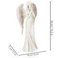 Angelo figūrėlė stovinti ir besimeldžianti, dekoracija, 36 cm | Floristik24.lt