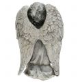 Floristik24 Deco angel pilka 15cm