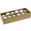 Floristik24 Ančių kiaušiniai natūralūs pūsti kiaušiniai Velykų dekoracija 12 vnt