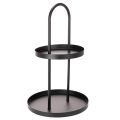 Floristik24 Metalinis dviejų aukštų apvalus dekoratyvinis padėklas 58 cm