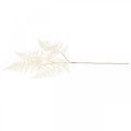 Floristik24 Dekoratyvinis lapinis papartis, dirbtinis augalas, paparčio šakelė, dekoratyvinis paparčio lapas baltas L59cm