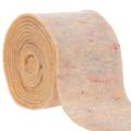 Floristik24 Veltinio juosta, dviejų spalvų puodkė, pagaminta iš vilnonio veltinio, oranžinė/įvairiaspalvė, 15 cm x 5 m