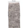 Veltinio juosta, puodo dirželis, 100 % vilna, pilka/juoda, 7,5 cm pločio, 5 m ilgio | Floristik24.lt