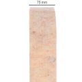 Veltinio juosta kaip dviejų spalvų puodkė, pagaminta iš grynos vilnos, oranžinė/įvairiaspalvė, 7,5 cm pločio, 5 m ilgio | Floristik24.lt
