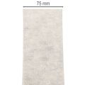 Dvispalvė veltinio juostelė, balta/pilka, pagaminta iš 100 % vilnos, 7,5 cm pločio, 5 m ilgio | Floristik24.lt