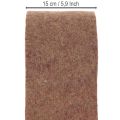 Dvispalvė veltinio juosta iš vilnos, 100 % vilnos, violetinė/ruda, 15 cm x 5 m | Floristik24.lt