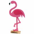 Floristik24 Vasaros puošmena flamingo stovimas veltinis rožinis 28 × H58cm