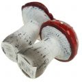 Floristik24 Rupūžės iš keramikos raudonos, baltos H8,5cm 2vnt