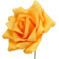 Floristik24 Putplasčio rožė Ø15cm geltona 4vnt
