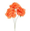 Floristik24 Putplasčio rožė Ø 6cm oranžinė 27p