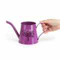 Dekoratyvinė laistytuvė, violetinio metalo, bohemiško dizaino, kiaulpienės rašto, 12 cm aukščio, 2 dalys | Floristik24.lt