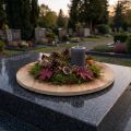 Dekoratyvinė medinė diskinė liepsna padėkliukas kaimiška fanera Ø24cm | Floristik24.lt