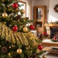 Tinsel Gold šviesus auksinis eglutė kabantis Kalėdų L50cm | Floristik24.lt