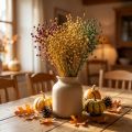 Sausos žolės dekoratyvinis linas įvairių spalvų H50cm 80g | Floristik24.lt