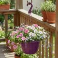 Kabantis krepšys 25cm violetinės spalvos | Floristik24.lt