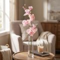 Orchid Phalaenopsis dirbtinės 6 gėlės rožinės spalvos 70cm | Floristik24.lt