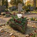 Planter Heart Vine Moss 21cm x 26cm H6cm | Floristik24.lt