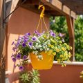 Pakabinamas krepšys 25cm geltonas | Floristik24.lt