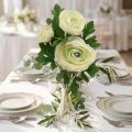 Dirbtinės gėlės Ranunculus dirbtinės sodo gėlės baltos 34cm | Floristik24.lt