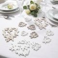 Taškinė dekoracija paukščio medžio širdelės stalo apdaila natūrali 3,5/1,5cm 72 vnt | Floristik24.lt
