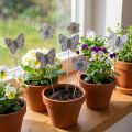 Gėlių kamštis drugelis gėlių dekoratyvinis kamštis medis 7cm 12 vnt | Floristik24.lt