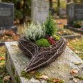 Pintos vijoklinio augalo širdelės, natūralios, 15x23x5cm, dekoratyvinės širdelės kapų dekoracijoms ir memorialiniams gėlių papuošimams, 4 vnt. rinkinys | Floristik24.lt