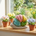 Dekoratyvinė sraigė dekoratyvinė figūrėlė keraminė spalva 19cmx8,5cmx14,5cm | Floristik24.lt