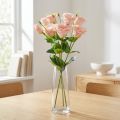 Dirbtinės gėlės Eustoma Lisianthus rožinės 52 cm 5 vnt. | Floristik24.lt