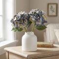 Dirbtinės gėlės mėlyna hortenzija didelė Ø15cm L58cm 2vnt | Floristik24.lt