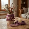 Vilnos veltinio dekoratyvinis laidas veltinis Wick siūlas Berry L7m rinkinys 2vnt | Floristik24.lt