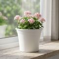 Plastikinis puodas “Irys” baltas Ø25cm H21cm 1 vnt | Floristik24.lt