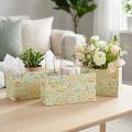 Dovanų maišelis su rankenėlėmis dovanų maišelis raštuotas 24×12×12cm 6vnt | Floristik24.lt