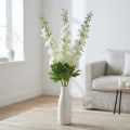 Delphinium White Dirbtinės Delphinium Silk Gėlės Dirbtinės gėlės 3vnt | Floristik24.lt