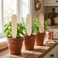 Sodo kuoliukai mediniai lysvės kuoliukai žolelėms &amp; Co 10cm 12vnt | Floristik24.lt