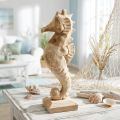 Dekoratyvinė jūrų arkliuko mediena didelė, jūrinė apdaila H38cm | Floristik24.lt