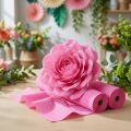 Gėlių krepinis rožinis W10cm gramas 128g/kvm L250cm 2vnt | Floristik24.lt