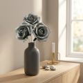 Foam Rose Grey Ø15cm 4 vnt | Floristik24.lt