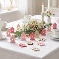 Medinis angelas rožinės, rožinės, baltos spalvos sklaidymui 4cm 72 vnt | Floristik24.lt