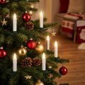 LED eglutės žvakės 10cm šiltai baltos su pulteliu 10vnt | Floristik24.lt