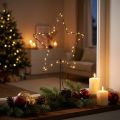 LED žvaigždė su baterijų skyriumi ant stovo palangei ir stalui 46 cm | Floristik24.lt