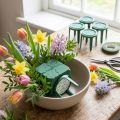 Smeigtukų laikiklis gėlių kompozicijos laikiklis lipnus gėlių putoms 3cm 5 vnt | Floristik24.lt