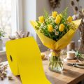 Gėlių krepinis geltonas W10cm gramatūra 128g/kvm L250cm 2 vnt. | Floristik24.lt